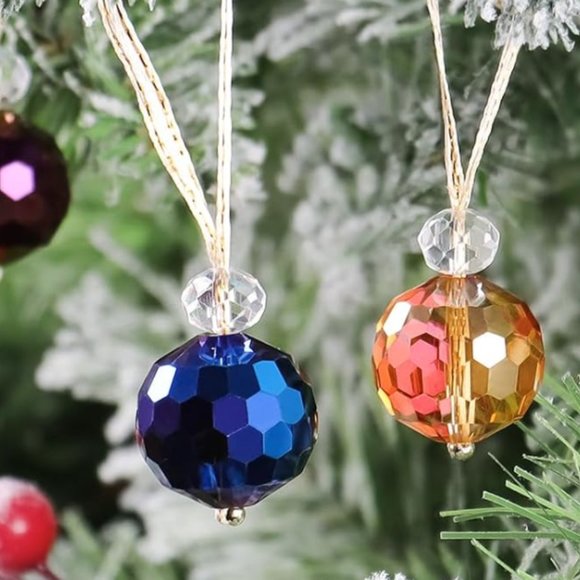 Anthropologie Crystal Ornaments Christmas Tree Decorations - Picture 4 of 7